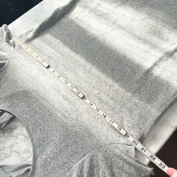 WHBM Gray Super Soft Knit Satin Tie Back Mini Dress women’s size XL - Picture 11 of 11